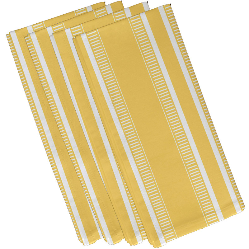 Ensemble de serviettes 4 pièces Evanni Dashing, Jaune