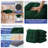 Set of 4 Tufted Dining Chair Cushions 16.5"x16.5"x3.5" with Ties & Non-Slip Backing, Green-600514688-600514695