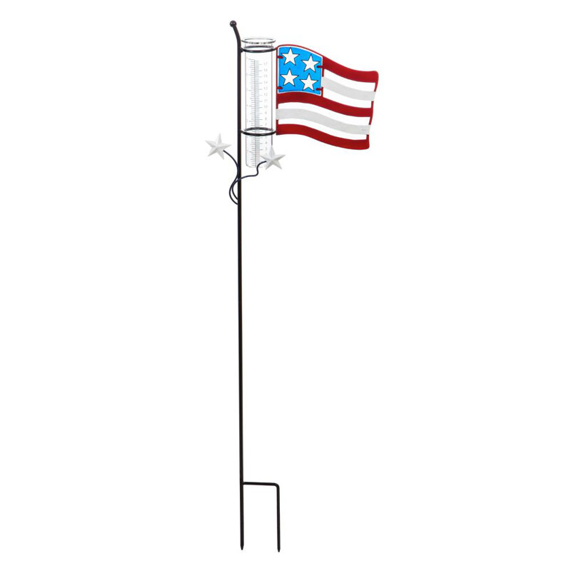 Jauge de pluie american flag