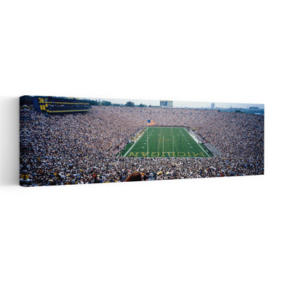University Of Michigan Football Game, Michigan Stadium, Ann Arbor, Michigan, Usa Contemporary Architecture Wall Art