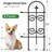 8 Panels Decorative Garden Fences and Borders for Dogs 32in(H)×10ft(L) No Dig Metal Fence