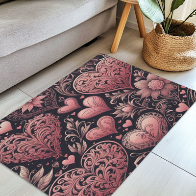 Tapis tressé Blush Love Embrace