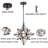 Moravian Star Pendant Lights Seeded Glass Shade-33763473-33763475
