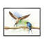 Deux granges, hirondelles - peinture sur toile-59761690-59761692