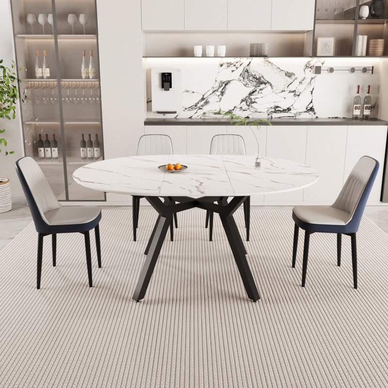 47-63" Expandable Circular Dining Tables
