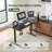 Electric Height Adjustable Standing Desk with Round Tube Column-979077956-979077955