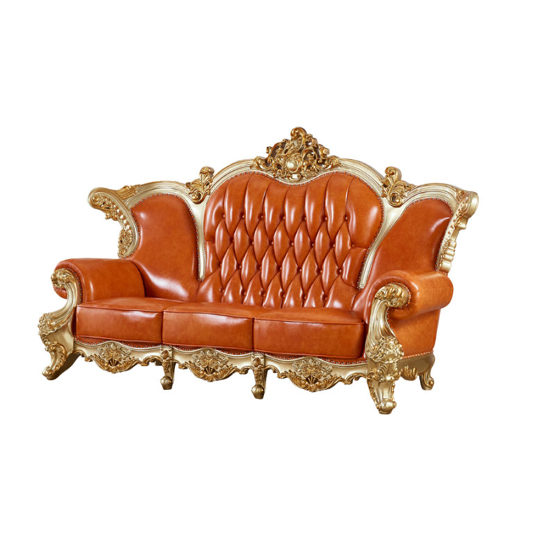 Canapé à accoudoirs arrondis de style européen 106,3 po