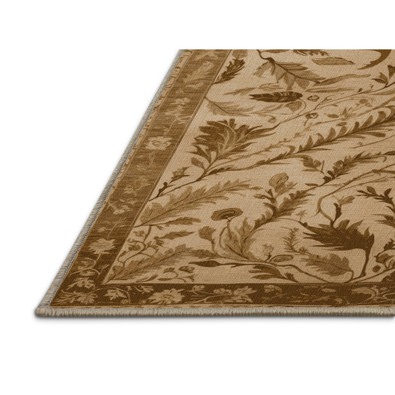 Tapis brun lavable à la machine