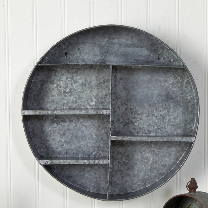 Athalia 4 Piece Circle Metal Floating Shelf