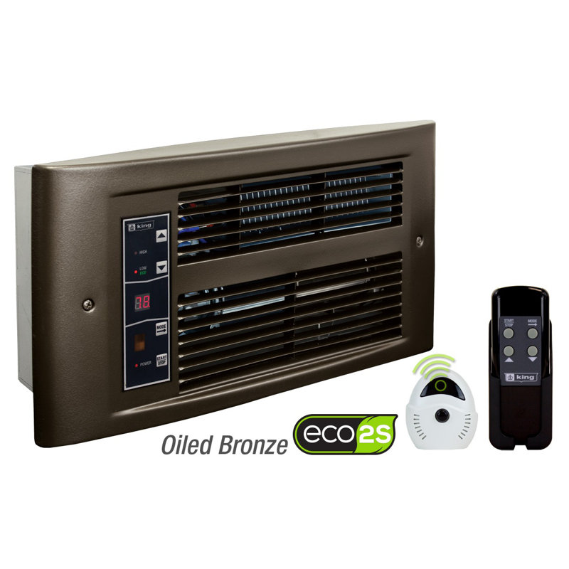 King Electric Electric Wall Mounted Space Heater with Adjustable Thermostat and with Digital Display, 1750W/240V/7.3A