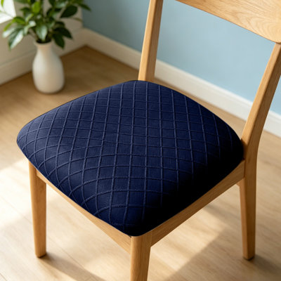 Polyester Cha ir Cushion Rhombus Chair Cushion Cover  Dining Chair Slipcover For Hotel Restaurant And Home Use