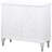 Franson 2-Door Mandala Accent Cabinet Distressed White