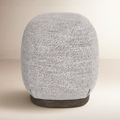 18.1" Wide Round Pouf Ottoman