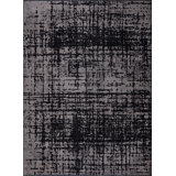 Rapture Gray/Black Abstract Luxury Area Rug