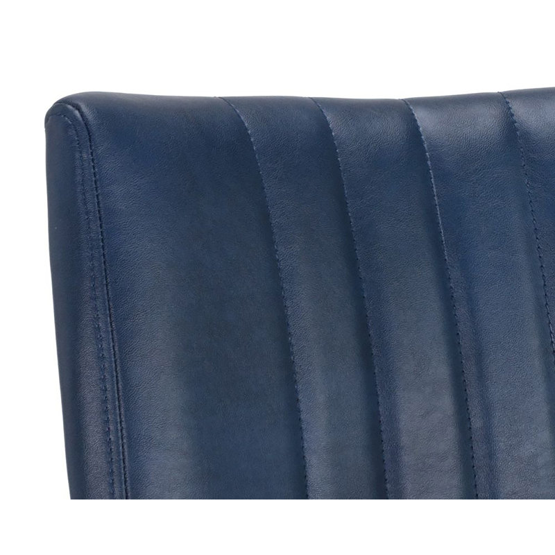 Chaise d'appoint rembourrée H 18 po Mihos, Marine