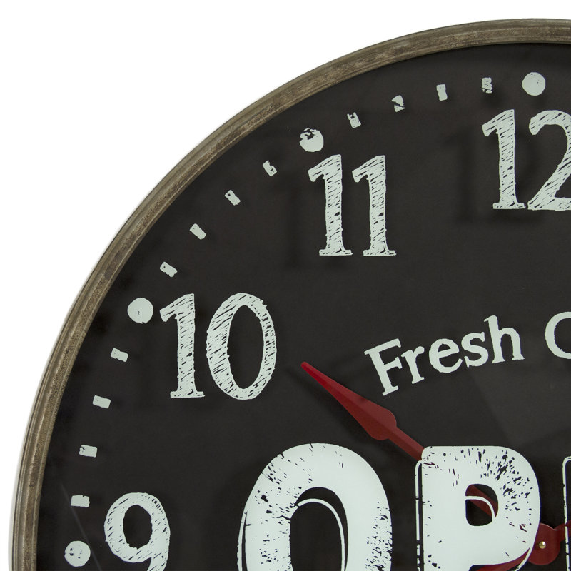 Loucks Metal Analog Wall Clock