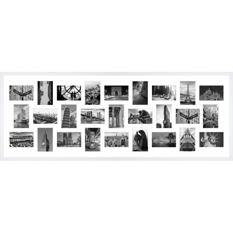 Koloski Wood Picture Frame with Mat, White
