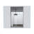 Ellegrini 1-Drawer Medicine Cabinet White