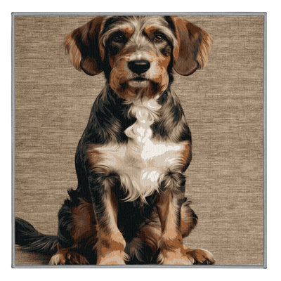 Washable Wirehaired Pointing Griffon Dogs Area Rug