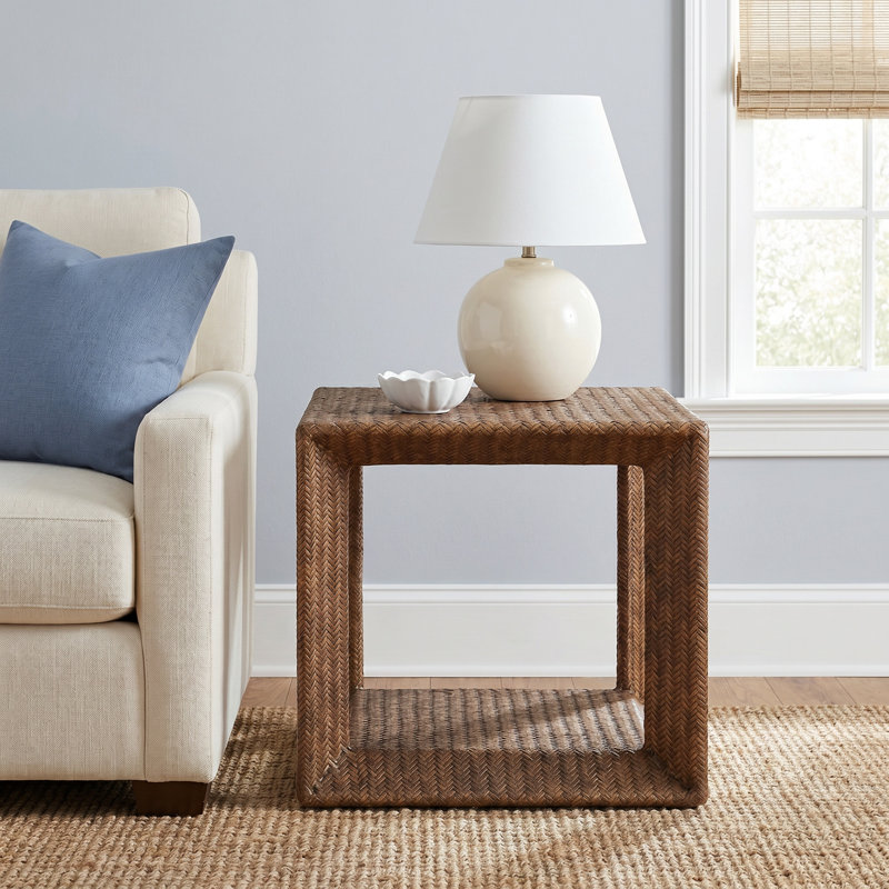 Chloe End Table, Aged Barrel