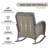 5-Piece Outdoor Patio Rattan Sofa Set With Rocking Chairs And Fire Pit Table-71404817