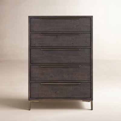 Wyeth 5 Drawer Dresser-Dark Carbon