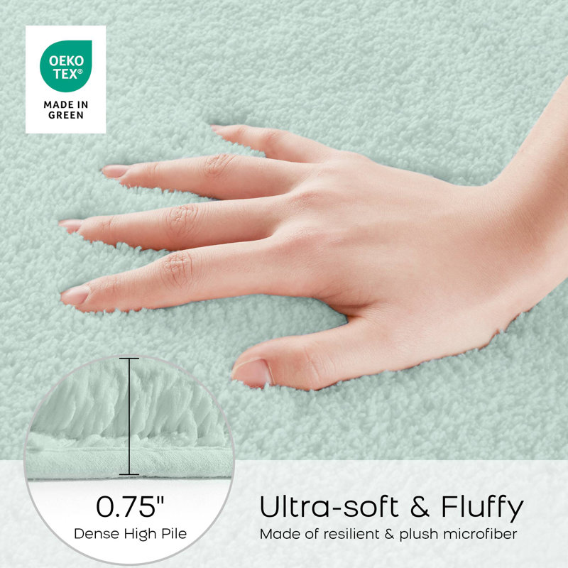 Large Non-Slip Bath Rug - 24X72 Inch Absorbent Floor Mat, Single- 72" L x 24" W