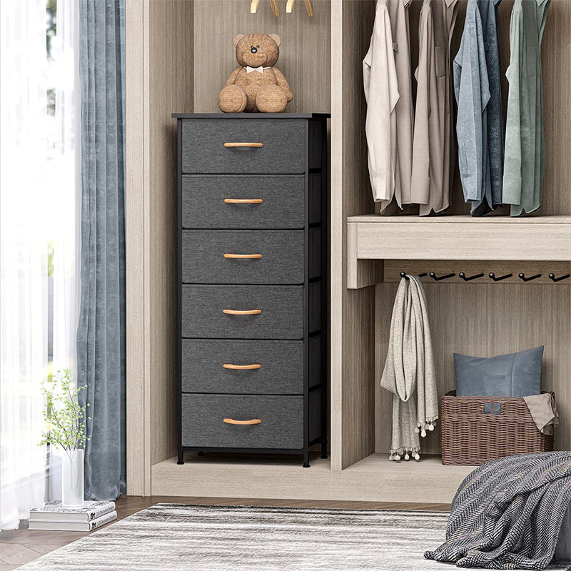 Barcelone 6 Drawer Storage Drawer, Gray
