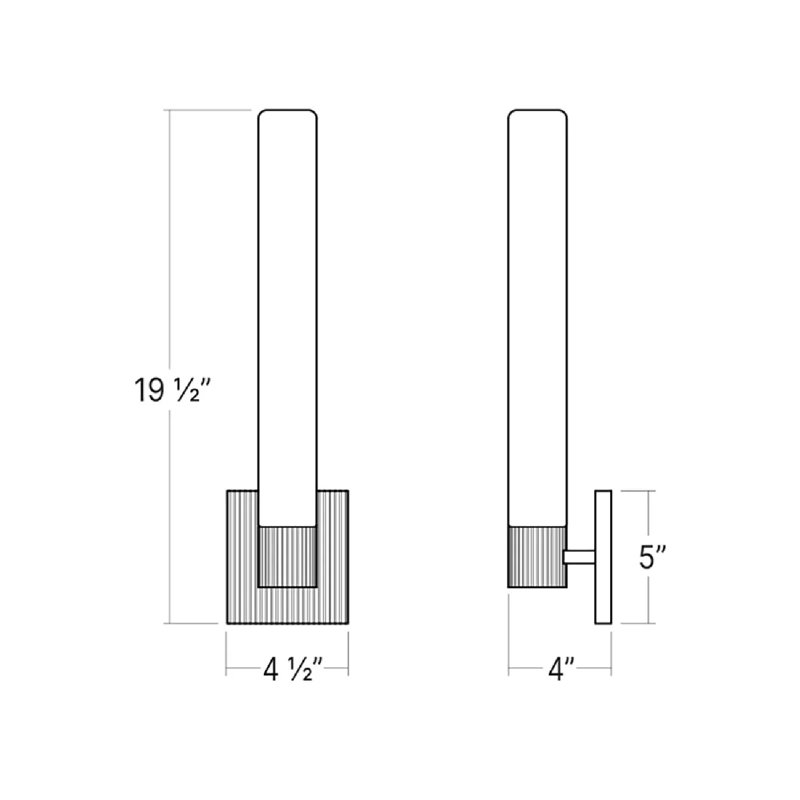 Scepter 1 - Light LED Wallchiere, 2700K, Yellow, Satin Brass