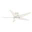 52" Isotope 5 - Blade LED Flush Mount Ceiling Fan with Wall Control and Light Kit Included-1309775966