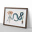 Blue Wampum Snake by Mark Catesby - Picture Frame Painting Print-55679405-55679406