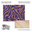Bilge Paksoylu Purple Salmon Pattern 12 Stroke Wood Slat Art-495986414
