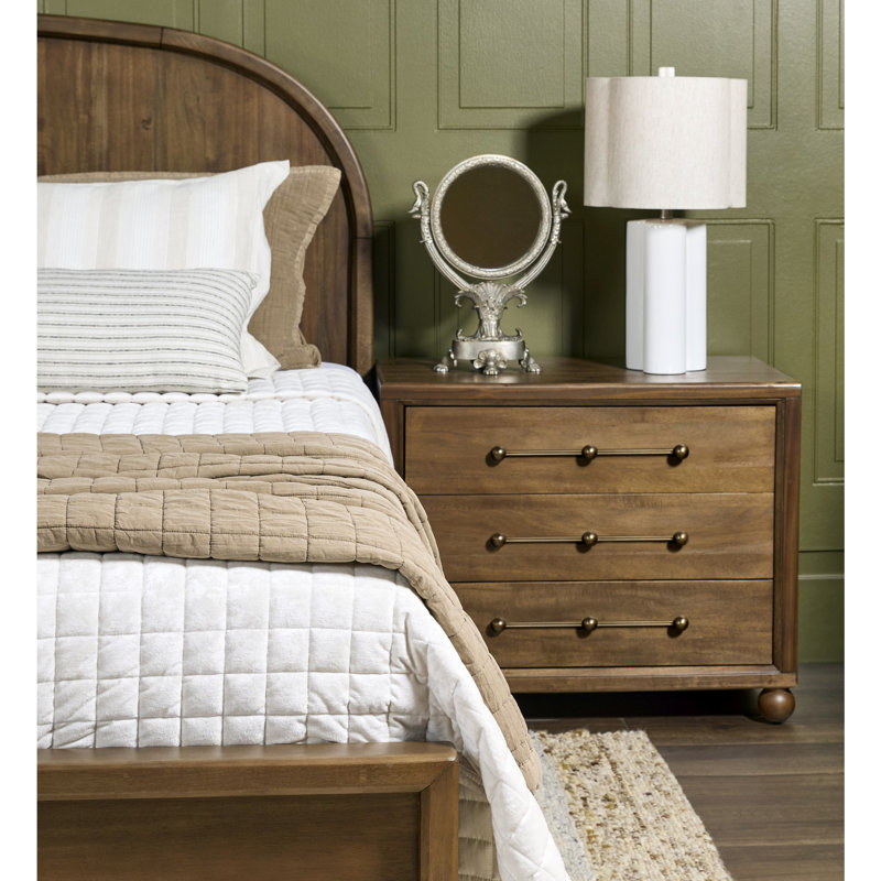 Langley Solid Wood Platform Bed, Queen