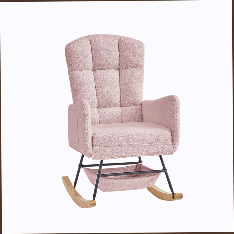 Teddy Rocking Armchair, Rose