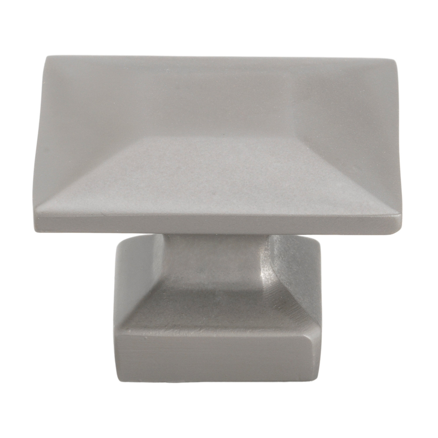 1 3/8" Length Square Knob, Graphite