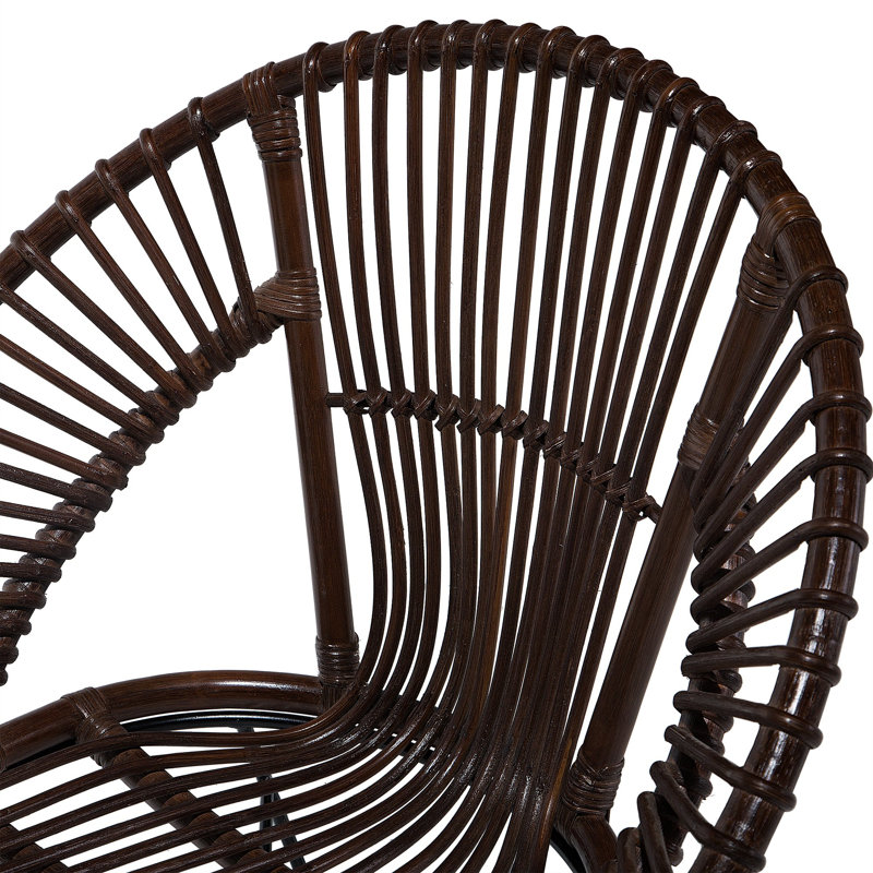 Pegeia 40cm H Slat Back Side Chair, Brown