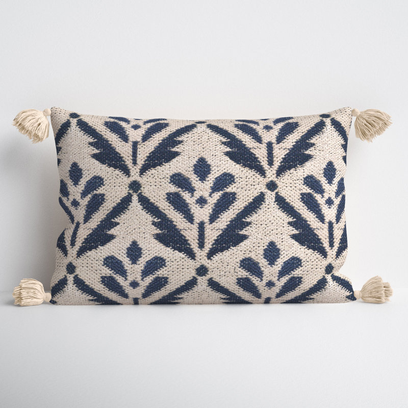 Tassels Cotton Throw Pillow