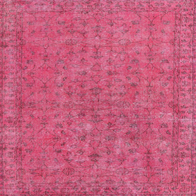 Tapis oriental rose clair / noir