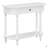 Narrow Console Table With Curved Corner And Top Drawer And Open Shelf-2049922932-2049922922