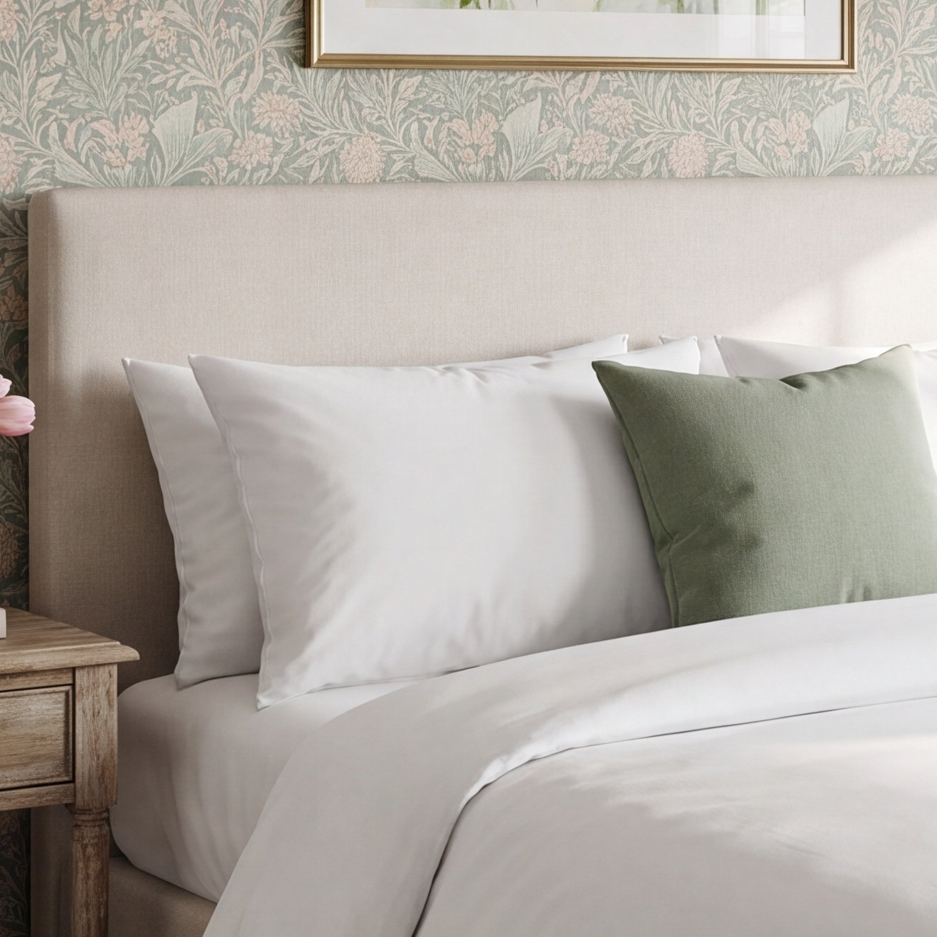 Cotton Pillow Protector, King