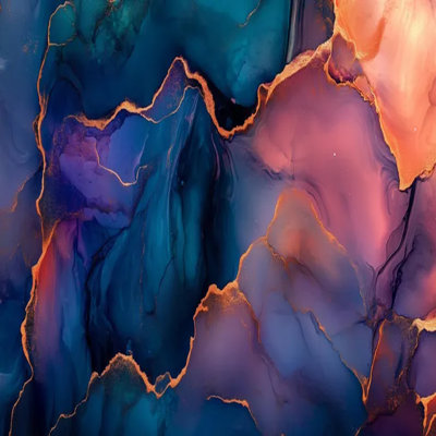 Midnight Aurora Luxury Abstract Wallpaper