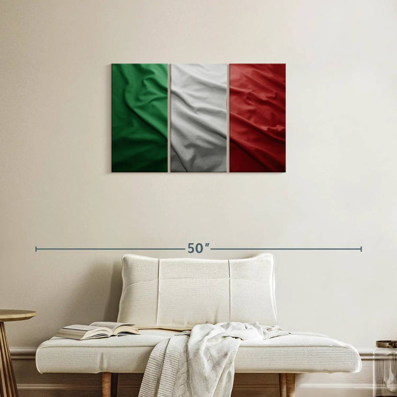 Borges Italian Flag, 20" H x 33" W