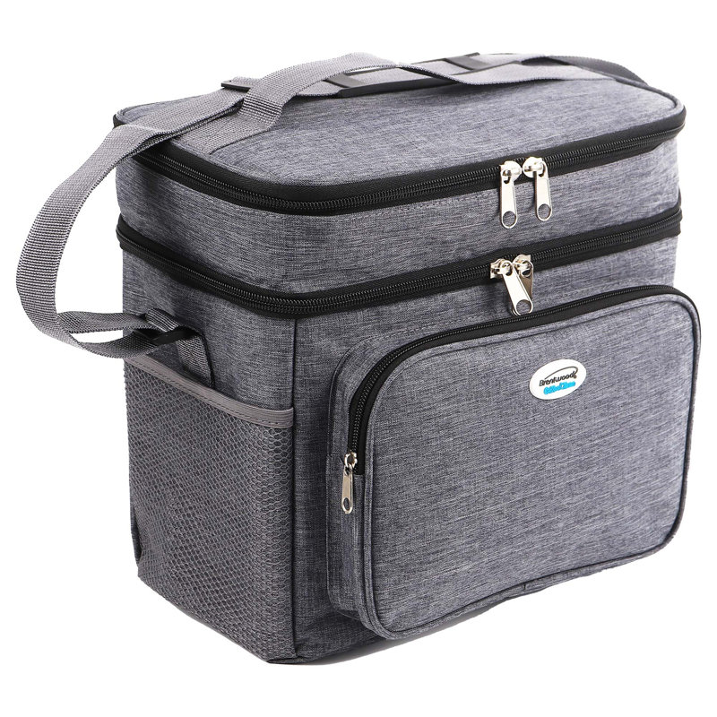Sac isotherme Brentwood Kool Zone 12 en gris avec doublure rigide