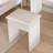 Makeup Vanity Dressing Table with Adjustable LED Lighted Mirror and padded stool