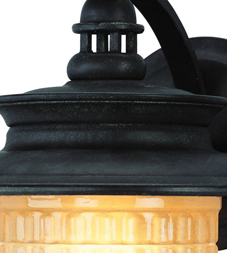 Applique murale d'extérieur à 1 ampoule Quincy Statuary Bronze, H 13,75 po x l 12,25 po x P 12,75 po, Incandescent