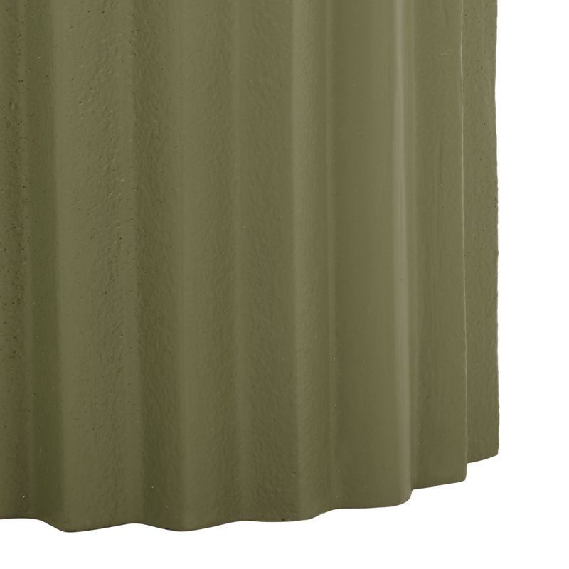 Table d'appoint Cindylyn, Vert olive / blanc
