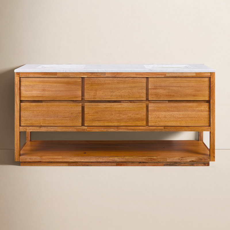 72'' W Double Vanity, Mangowood