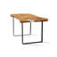 McSherrystown Oak Rectangular Wood Top Dining Table with Steel Base