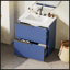 Meuble-lavabo autoportant de 30 pouces avec lavabo en céramique, tiroirs pleine extension et conception cannelée-707653480