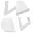 8-Pack Lap Desk Trays With Storage,Multi-Functional Activity Table(White)